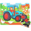 Bigjigs Toys Traktor 9 dílků