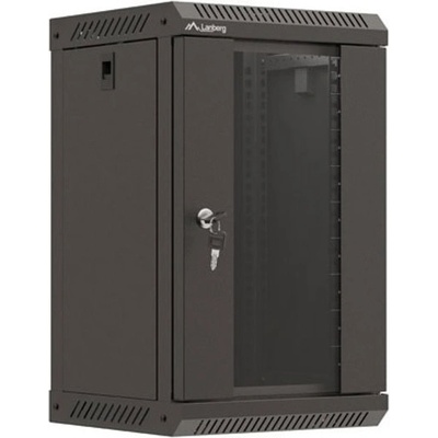 Lanberg Комуникационен шкаф Lanberg WF11-3309-10B, 10", 9U, 50.3 x 30 x 30 cm, товароносимост до 30кг, черен (WF11-3309-10B)