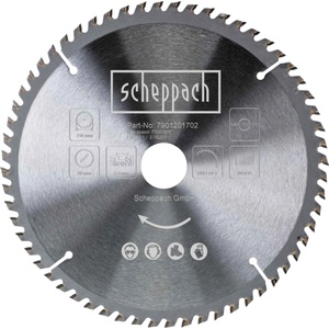 Scheppach Циркулярен диск за дърво TCT 216 х 30 мм, 60 зъба / Scheppach 7901201702 / (SCH 7901201702)