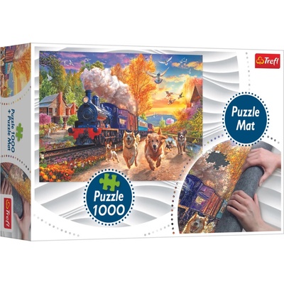 TREFL Závod s vlakem 1000 dielov + Podložka pod