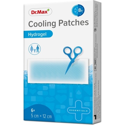 Dr. Max Cooling Patches 5x12 cm hydrogelové náplasti 6 ks