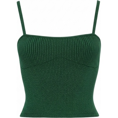 PINKO Emerald Green crop top