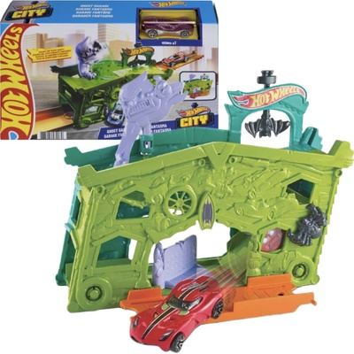 Hot Wheels Autodráha City Blaze Garáž duchů FJN38