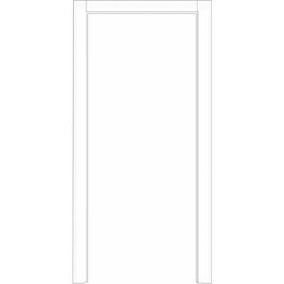 Voster obložkové bezfalcové V-RETTO 80 L 100-140 mm Platinum Bianco