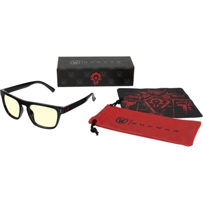 GUNNAR Комплект GUNNAR x World of Warcraft Horde Edition Onyx - Amber - Очила + калъф (GUN-WOW-00101)