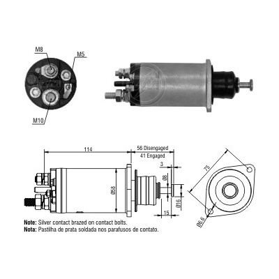 Spínač startéru ZM - Delco 10515840