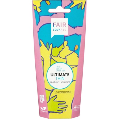Fair Squared Ultimate Thin Fair Trade Vegan 10 pack