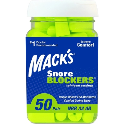 Mack's Snore Blockers Štuple proti chrápaniu 12 párov 50 párov