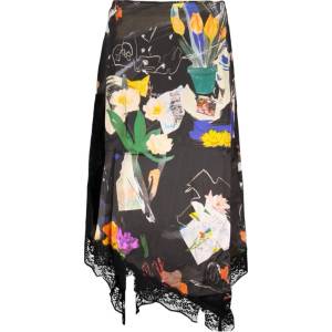 DESIGUAL Дълга дамска пола desigual, Размер xs, Цвят Черен (26swfw03_ne2000)