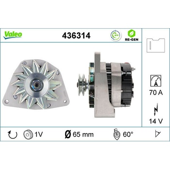 Alternátor VALEO 436314