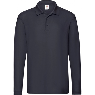 Fruit of the Loom pánska polokošeľa s dlhým rukávom deep navy