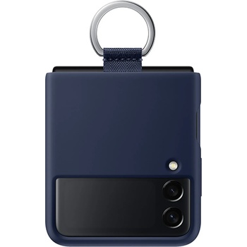Image 1 of Samsung Оригинален гръб Samsung Silicone Cover за Galaxy Z Flip 3 - Син, EF-PF711TNE