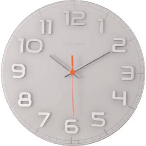 NeXtime Стенен часовник Classy Round бял (8817wi)