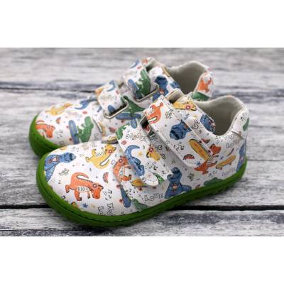 Lurchi boty Nexo Nappa white dino