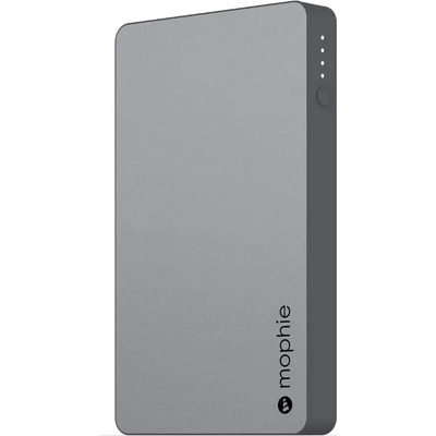 mophie Powerstation 5050mAh With Lightning Connector - външна батерия с два USB изхода и Lightning вход за зареждане (сив)