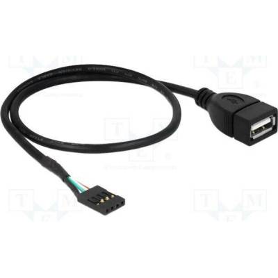 Delock 83825 USB 2.0 USB A zásuvka kolíkový konektor 4pin 0,4m