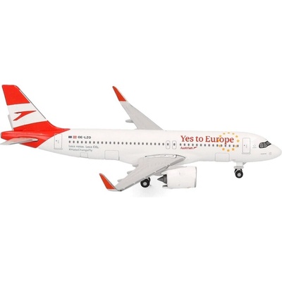 Herpa A320-271N Austrian Airlines 2004s Colors w. Yes to Europe titles Named Seewinkel 1:500