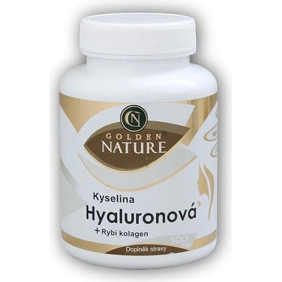 Golden Natur Kyselina Hyaluronová + Rybí kolagen + Vitamin C 100 kapsúl