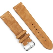 RhinoTech univerzální řemínek Genuine Suede Leather Quick Release 22mm hnědý RTPS-013-BN