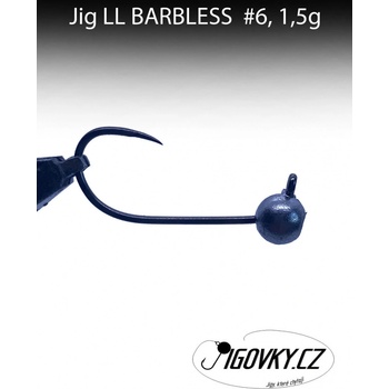 Jigovky.cz Jigová hlavička LL BARBLESS vel.6 1,5g 5 ks