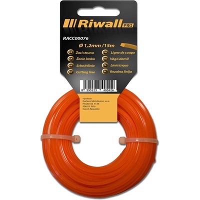 Riwall PRO Žací struna pr. 1,2mm, délka 15m, čtvercový průřez