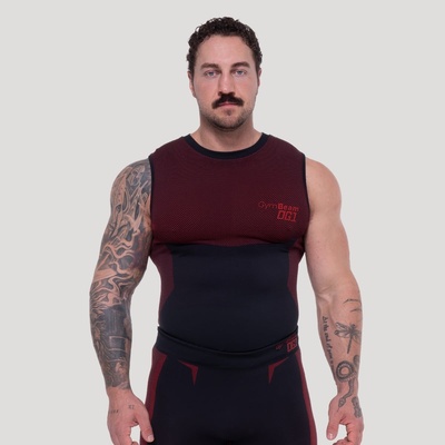 GymBeam Безшевен потник OG1 Black/Red M