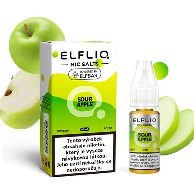 Elf Bar Elfliq Salt Sour Apple 10 ml 10 mg