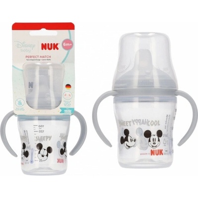NUK fľaša s úchytom, Miki 150 ml