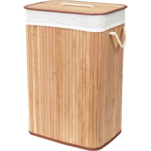Compactor Бамбуков кош за пране в естествен цвят 78 л Bamboo - Compactor (RAN5217)