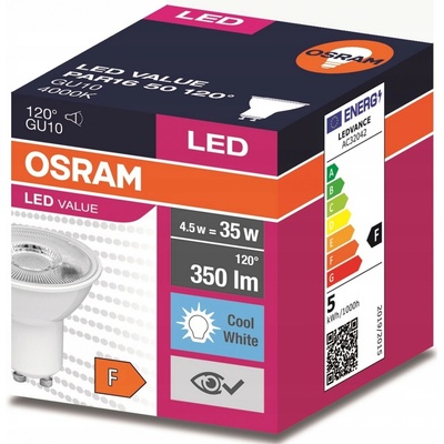 Osram VALUE PAR 16 50 120° 5 W/4000K GU10 biela