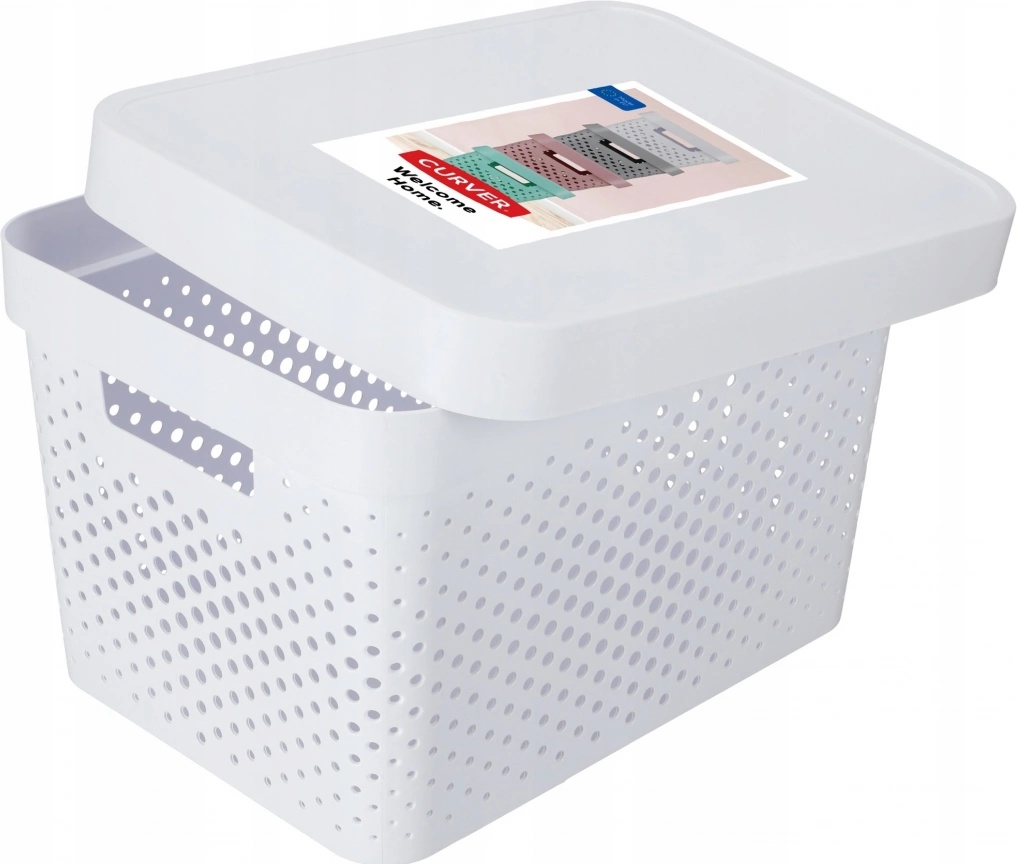 Curver Prima 175433 – Burriera In Polipropilene, 18x10x6 Cm, Bianca, Con Apertura Girevole
