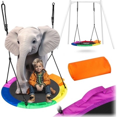 Neo-Sport Hojdací kruh Swingo XXL viacfarebný 110 cm