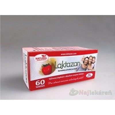 Gelda Laktazan enzym laktáza s příchutí máty 60 tablet