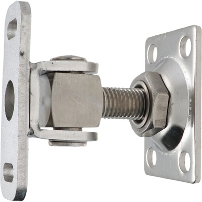 Záves M16 s platňou 75 x 55 mm, 90°, nastaviteľný, nerez