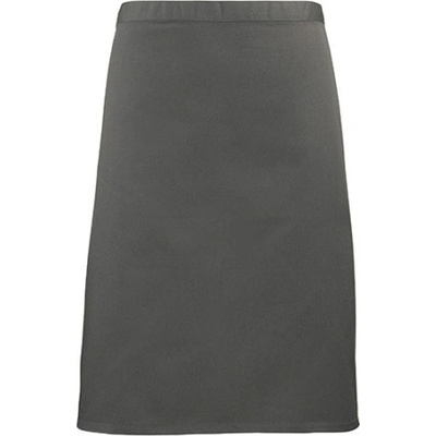 Premier Workwear Pracovní zástěra středně dlouhá PR151 Dark Grey Pantone 431 70x50cm