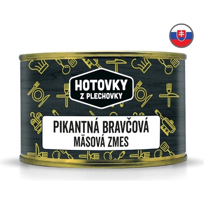 Hotovky z plechovky Pikantná bravčová mäsová zmes 400 g