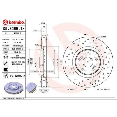 BREMBO 09.B269.1X