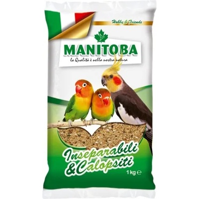MANITOBA Parrocchetti ХРАНА ЗА СРЕДНИ ПАПАГАЛИ, 1 кг, manitoba - Италия, 60301