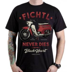 Black heart тениска улица мъжки - fichtl - black heart - 001-0019-blk