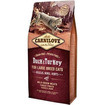 Carnilove Cat Duck & Turkey for Large Breed Muscles Bones Joints 2 kg