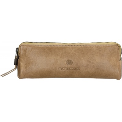 Micmacbags Kožený dámsky peračník taupe