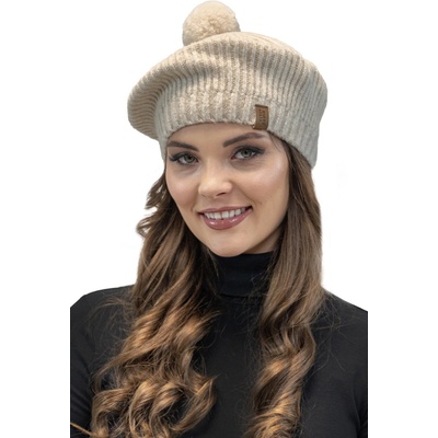 Baret s bambulí Vivisence 7074 béžová