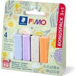 STAEDTLER Комплет глина Staedtler Fimo Soft, 3+1 цвята х 25g, 8023-S2 P (35089-А-8023-S2 P)