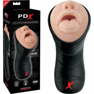 Вибриращ мастурбатор, дълбоко гърло - Deep Throat Vibrating Stroker (PIPE0RD507)