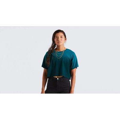 Specialized Women's Crop Tee SS tropical teal spray