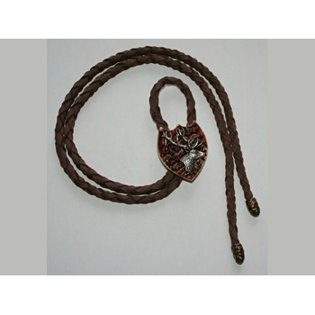 Odimon Poľovnícka kravata jeleň-hlava z profilu dva parohy