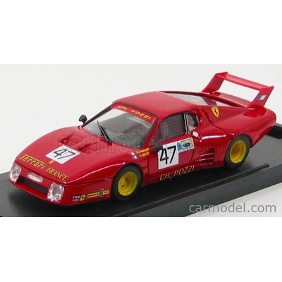 Brumm Ferrari 512 Bb Ch.pozzi Francia Le Mans N 47 1980 Red 1:43