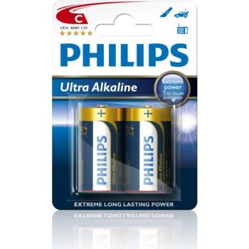 Image 1 of Philips Батерии 2x Philips Ultra Alkaline (C), 1.5V (LR14E2B)