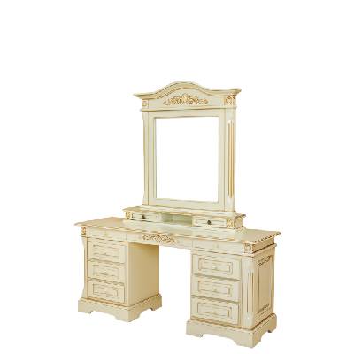 IBA Retro toaletka se zrcadlem Mery Odstín dřeva: Krémová s patinou