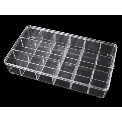 Plastový box / zásobník 16,5x29 cm transparent 1 ks